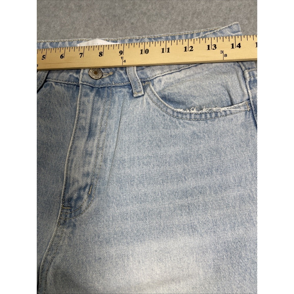 VERVET Blue Women's High Rise Raw Hem Light Distressed Jeans - Size 27 - Picture 2 of 8